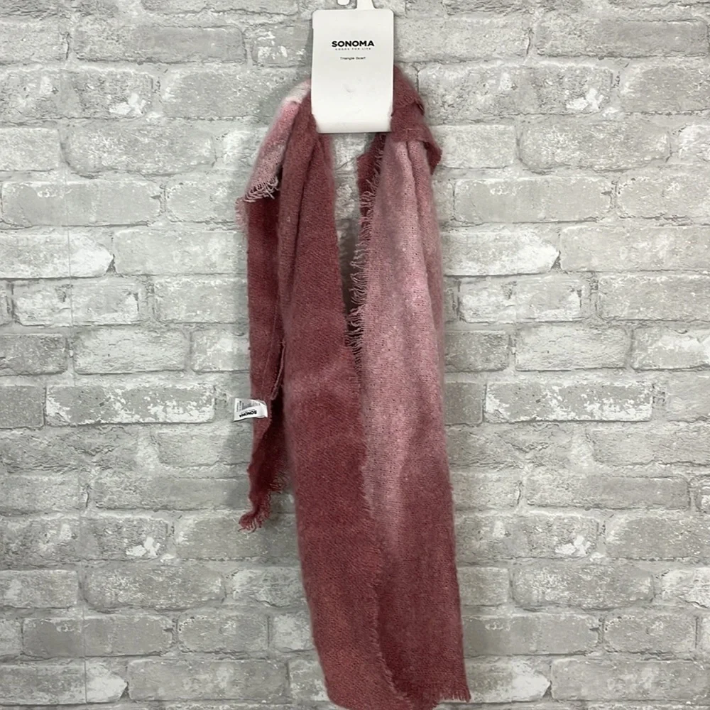 Sonoma Pink Ombré Triangle Scarf